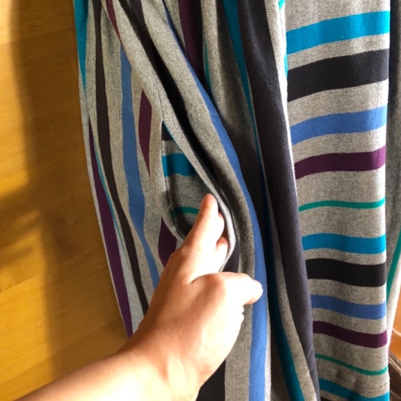 Marc By Marc Jacobs vintage Striped Fleece Ruffle Dress in size L - Picture 9 of 12